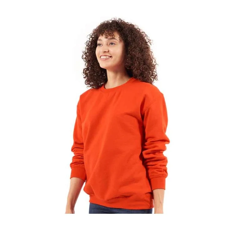Adult Crewneck Sweatshirts - Orange S-XL 1