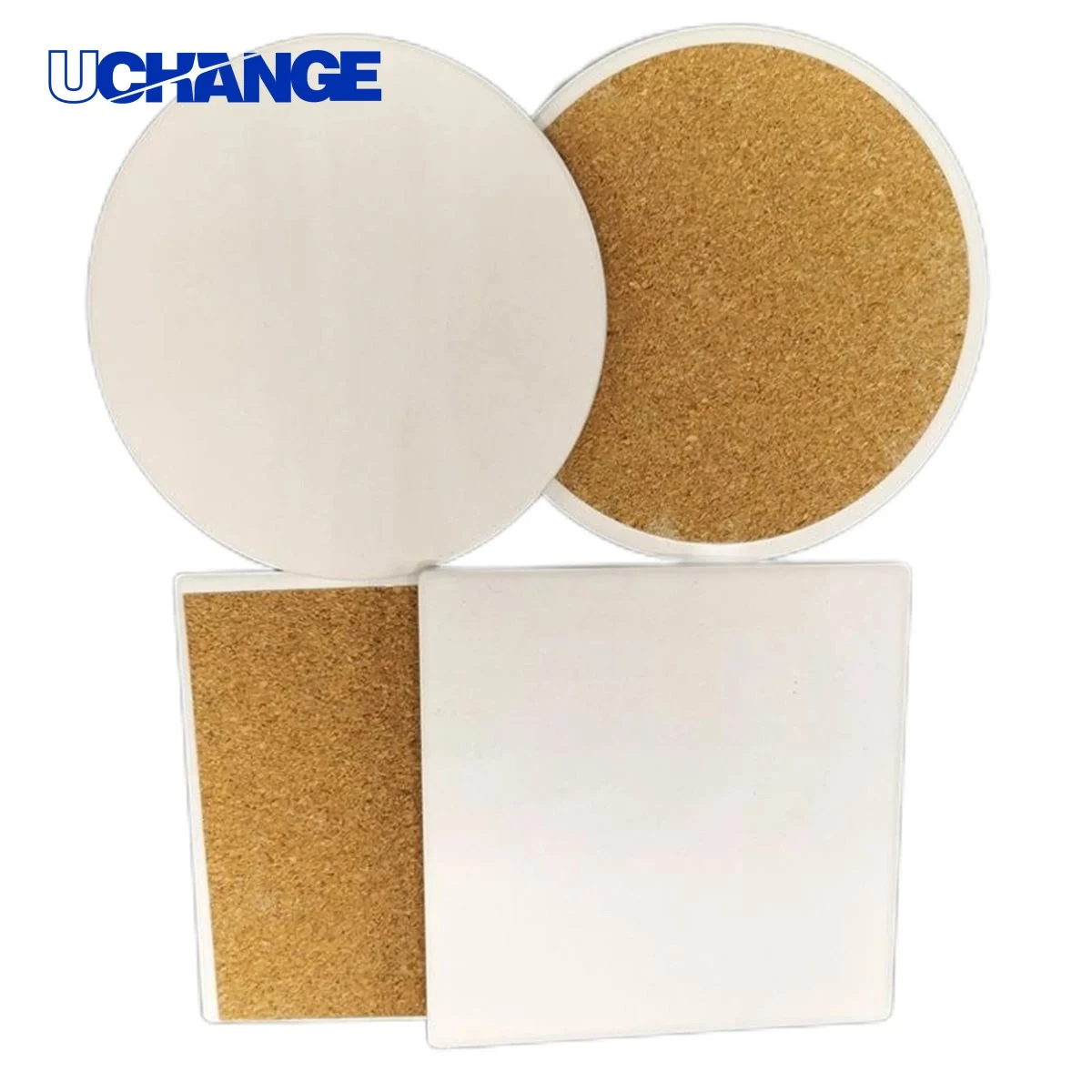 Round and Square Ceramic Coaster Mat 1