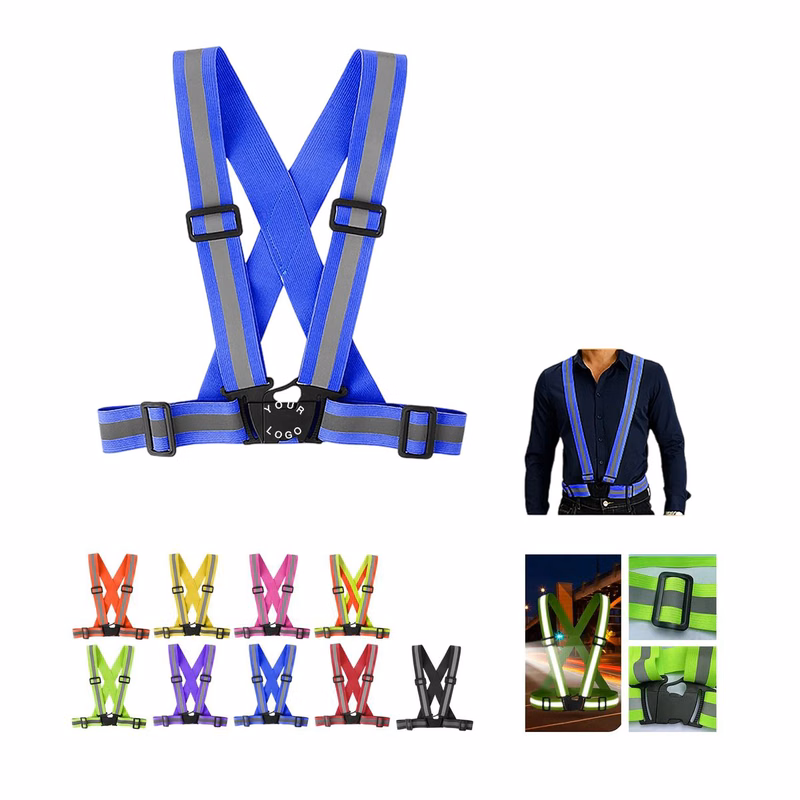 Polyester Vest with Reflective Tape