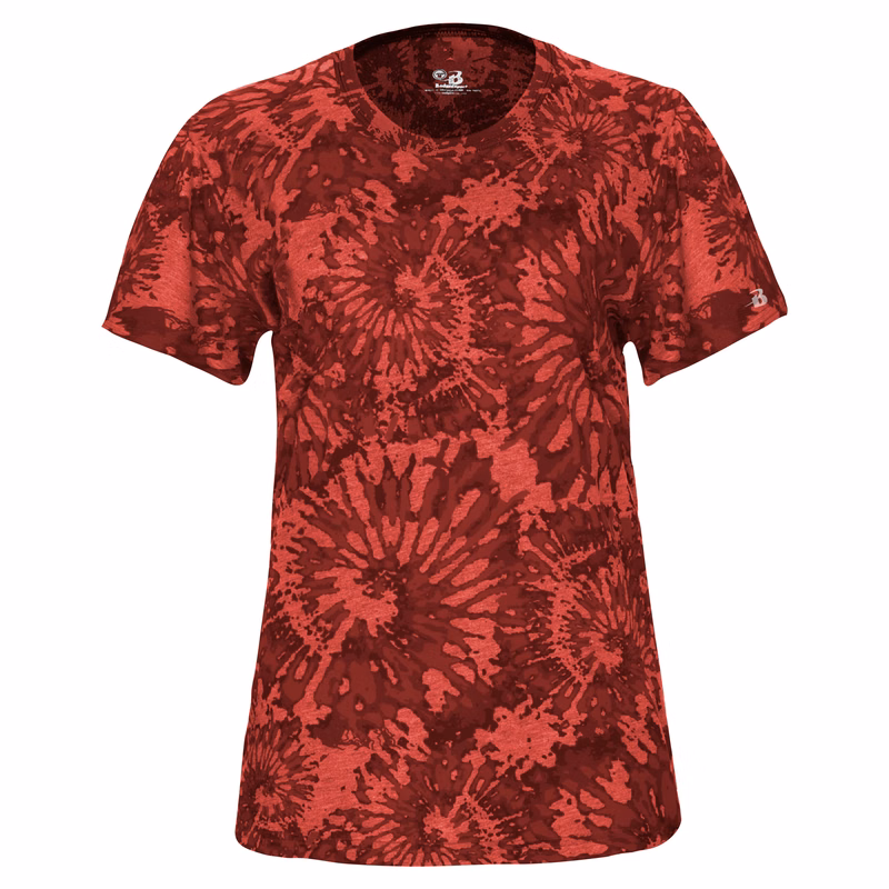 TIE-DYE TRI-BLEND WOMEN'S TEE