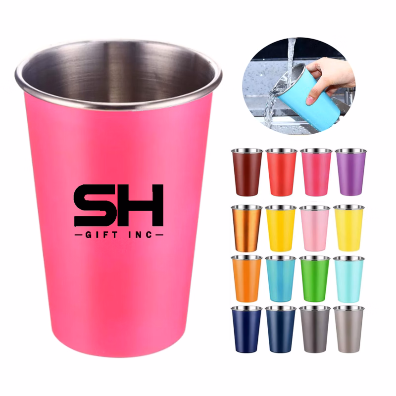 16oz Stainless Steel Drinking Cup