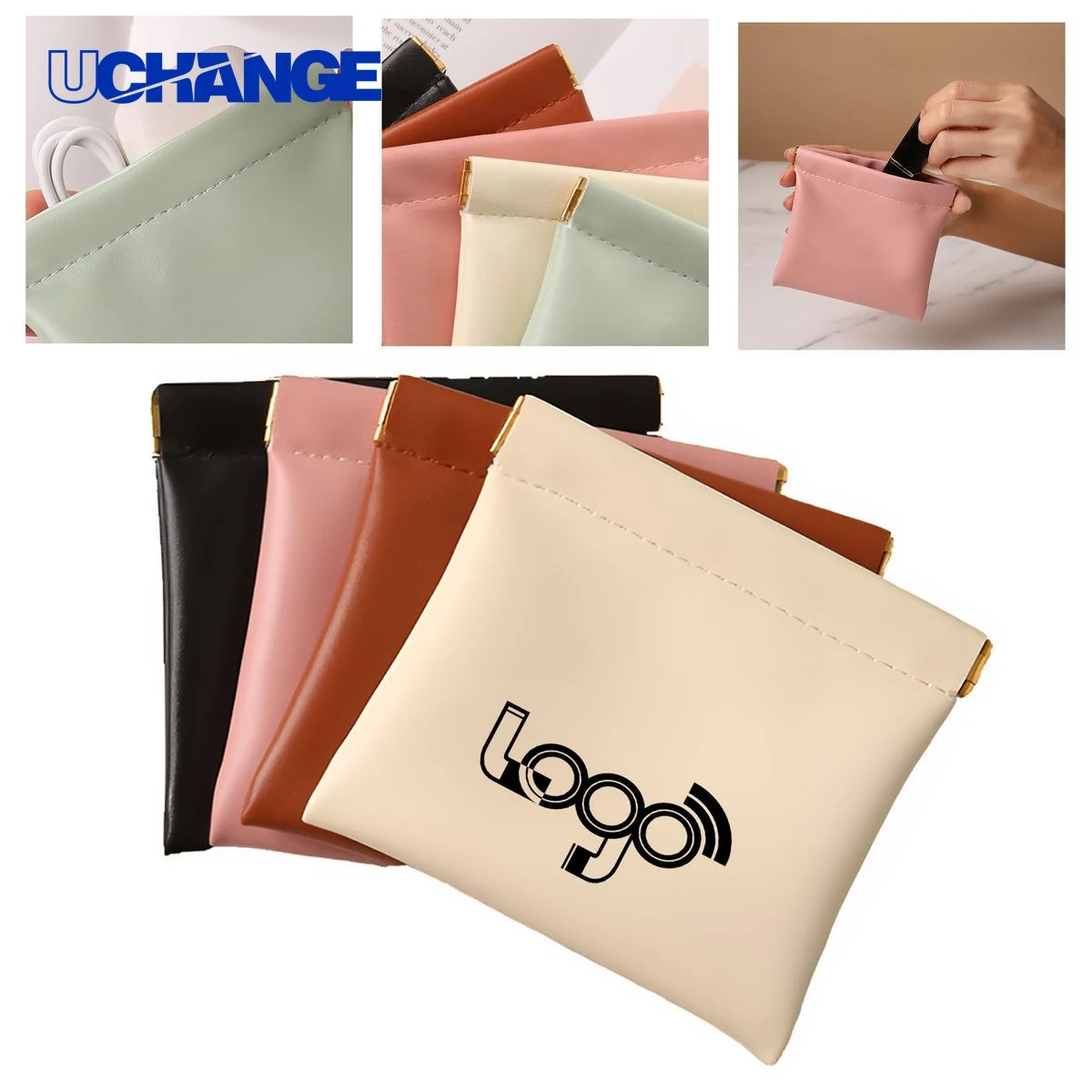 Compact PU Leather Storage Pouch Organizer 1