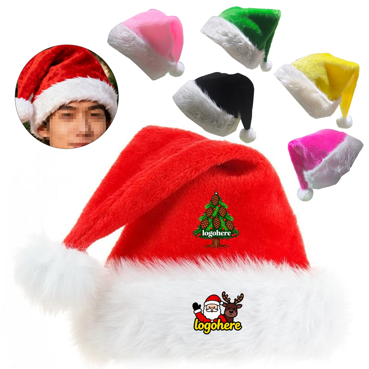 Personalized Christmas Party Hat 1