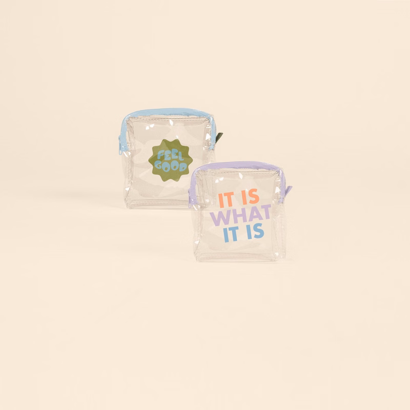 MOD POUCH - SMALL - CLEAR VINYL