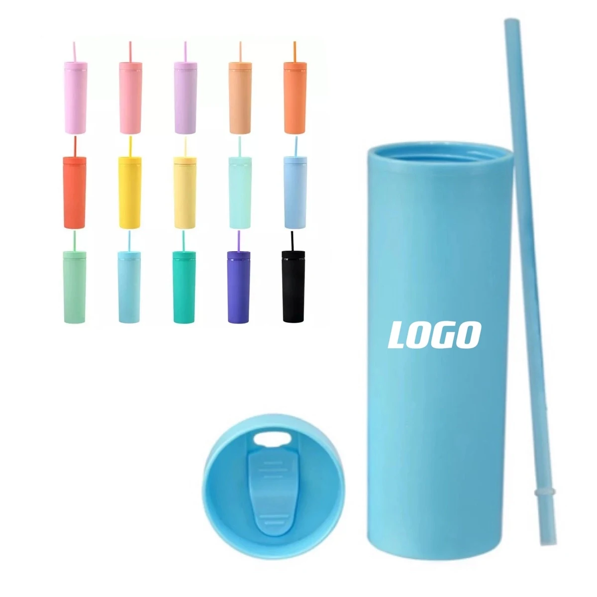 16Oz Double-Walled Skinny Tumbler 1