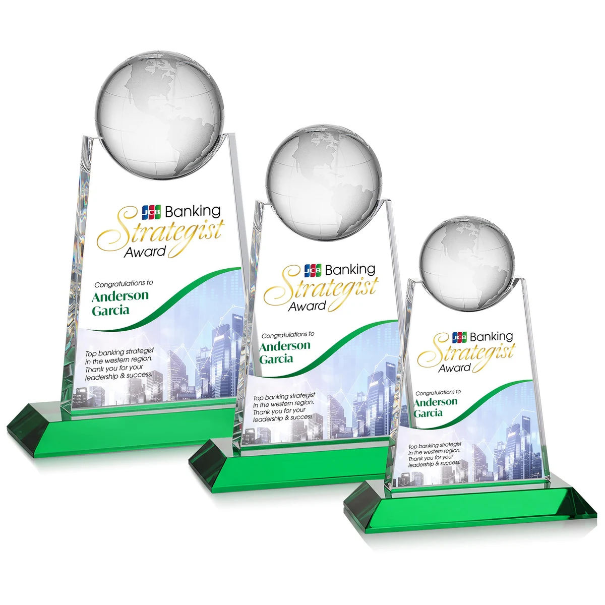 Netherford Globe VividPrint™ Award - Green 1
