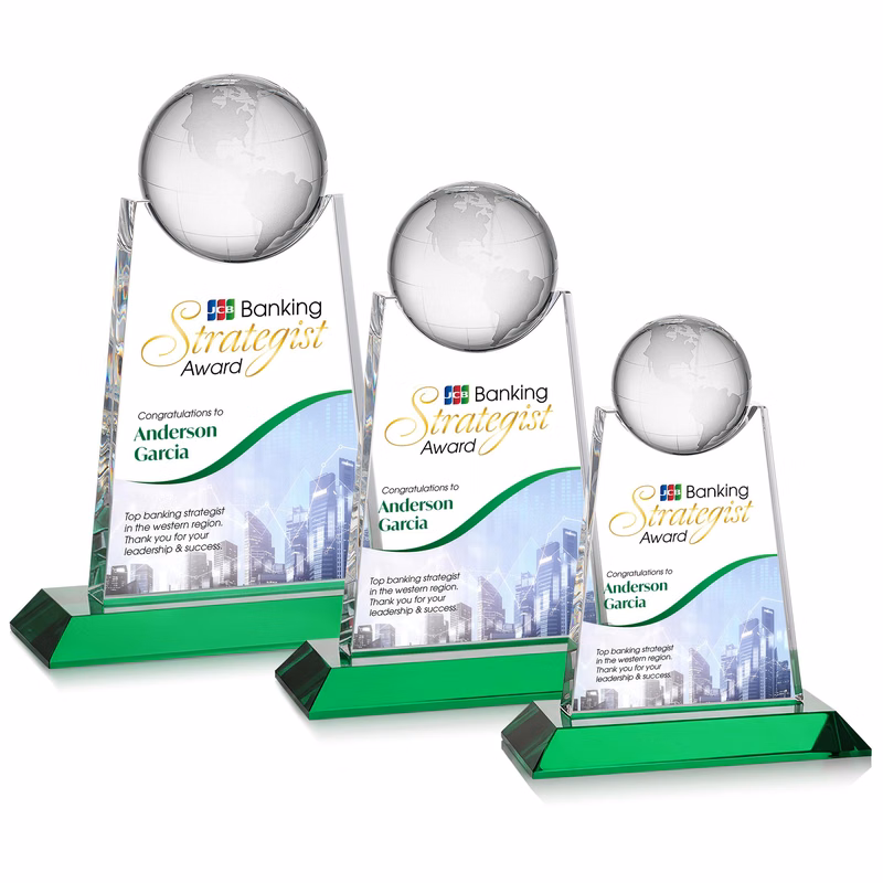 Netherford Globe VividPrint™ Award - Green