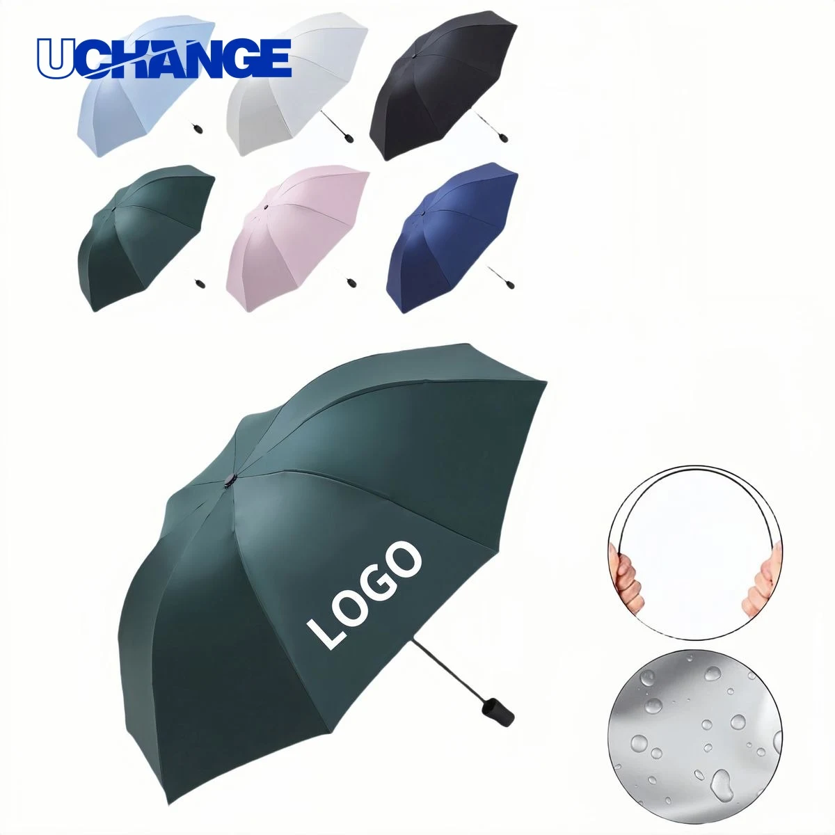 Auto Open Folding Umbrella for Rain 1