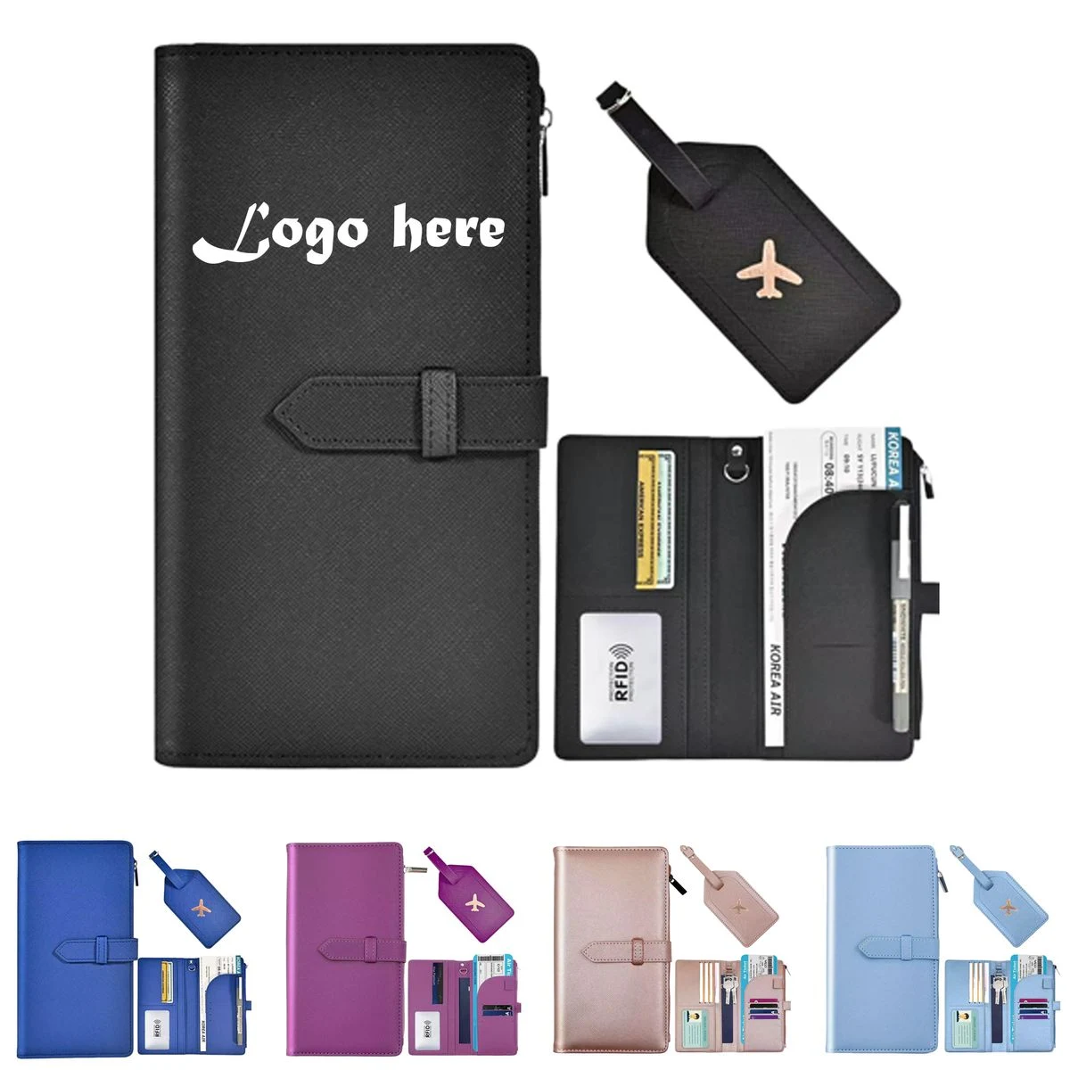 PU Multi-Purpose Wallet w/ Luggage Tag 1