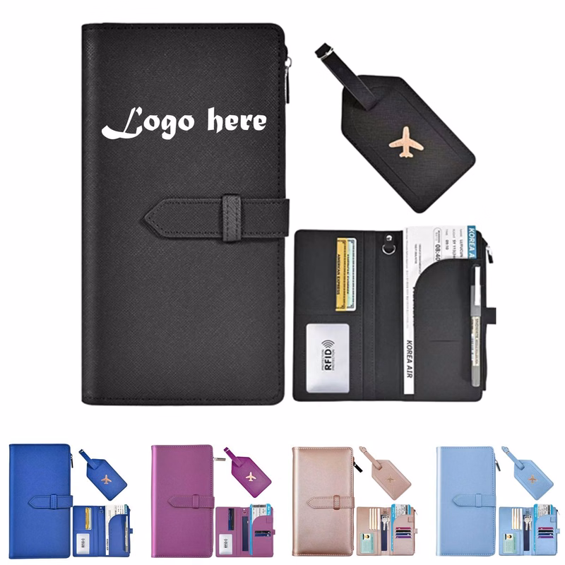 PU Multi-Purpose Wallet w/ Luggage Tag