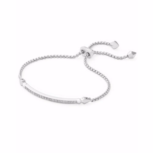 Kendra Scott Ott Adjustable Chain Bracelet in Silver