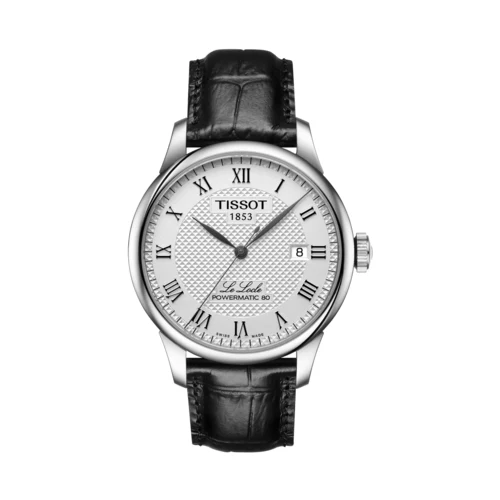 Tissot Le Locle Black Alligator Leather Strap Watch 1