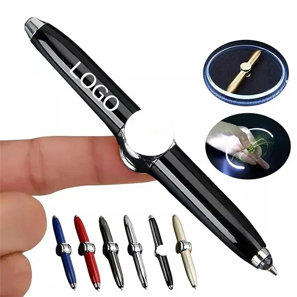 LED Light-Up Spinning Fingertip Pen with Cool 1