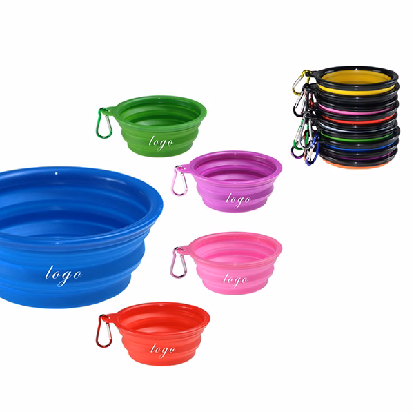 1000 Collapsible Pet Bowl W/Carabiner