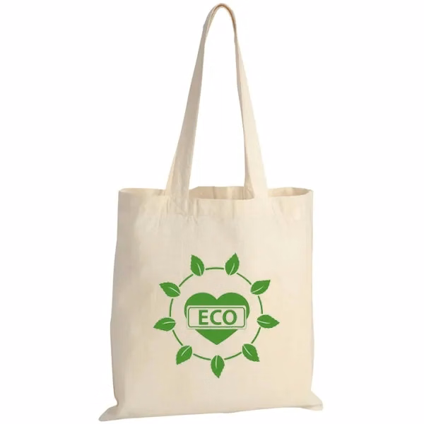 Cotton Sheeting Natural Economy Tote - 15-1/2" x 15"