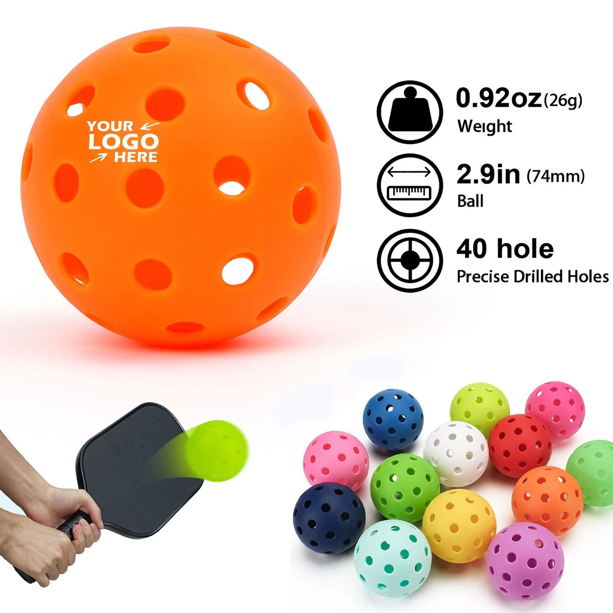 Custom High-Performance Outdoor Pickleballs 1