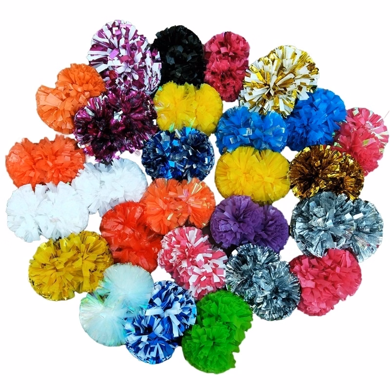 Solid Paddle Handle Poms