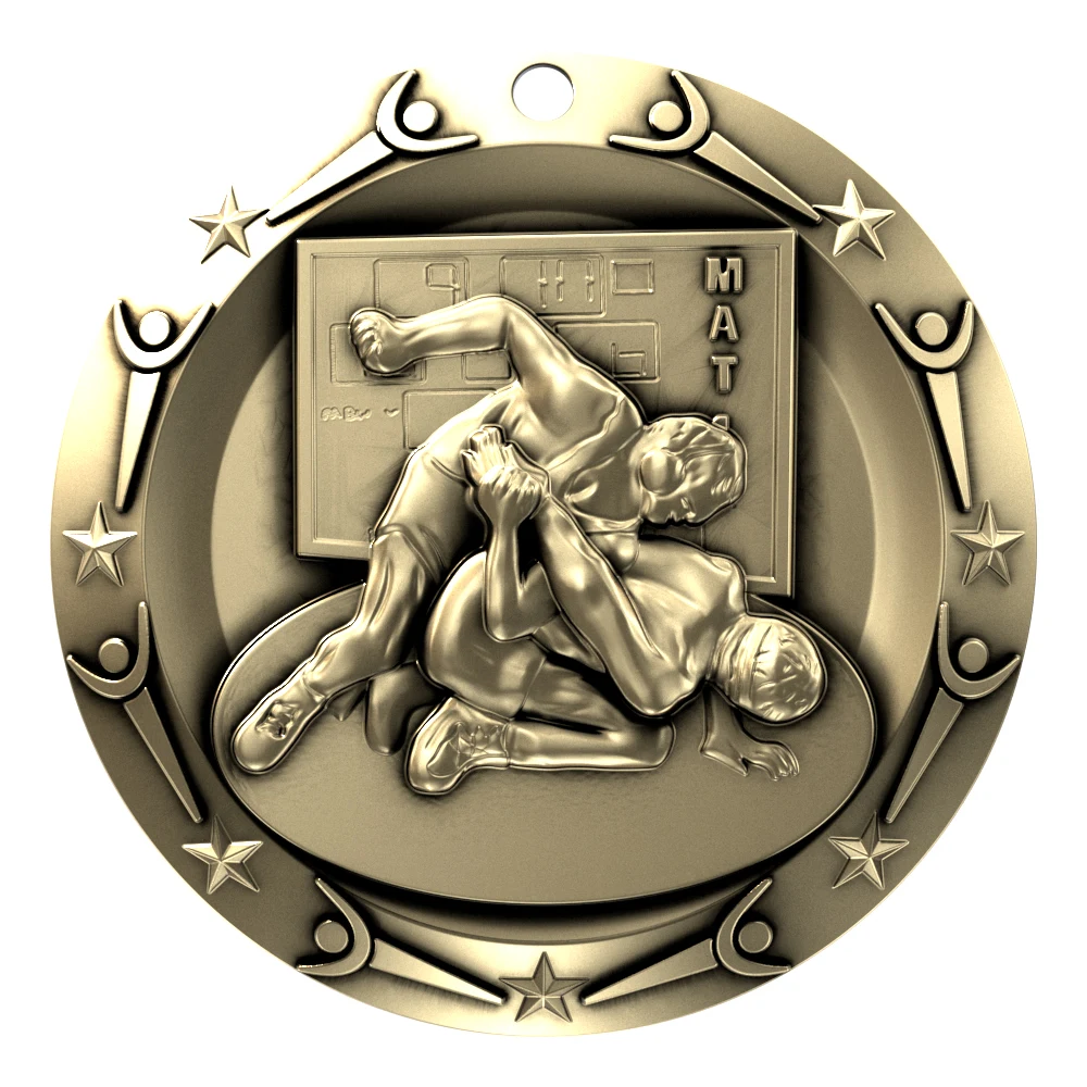 Wrestling World Class Medallion (3") 1