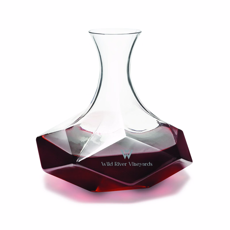Viski® Faceted Crystal Wine Decanter