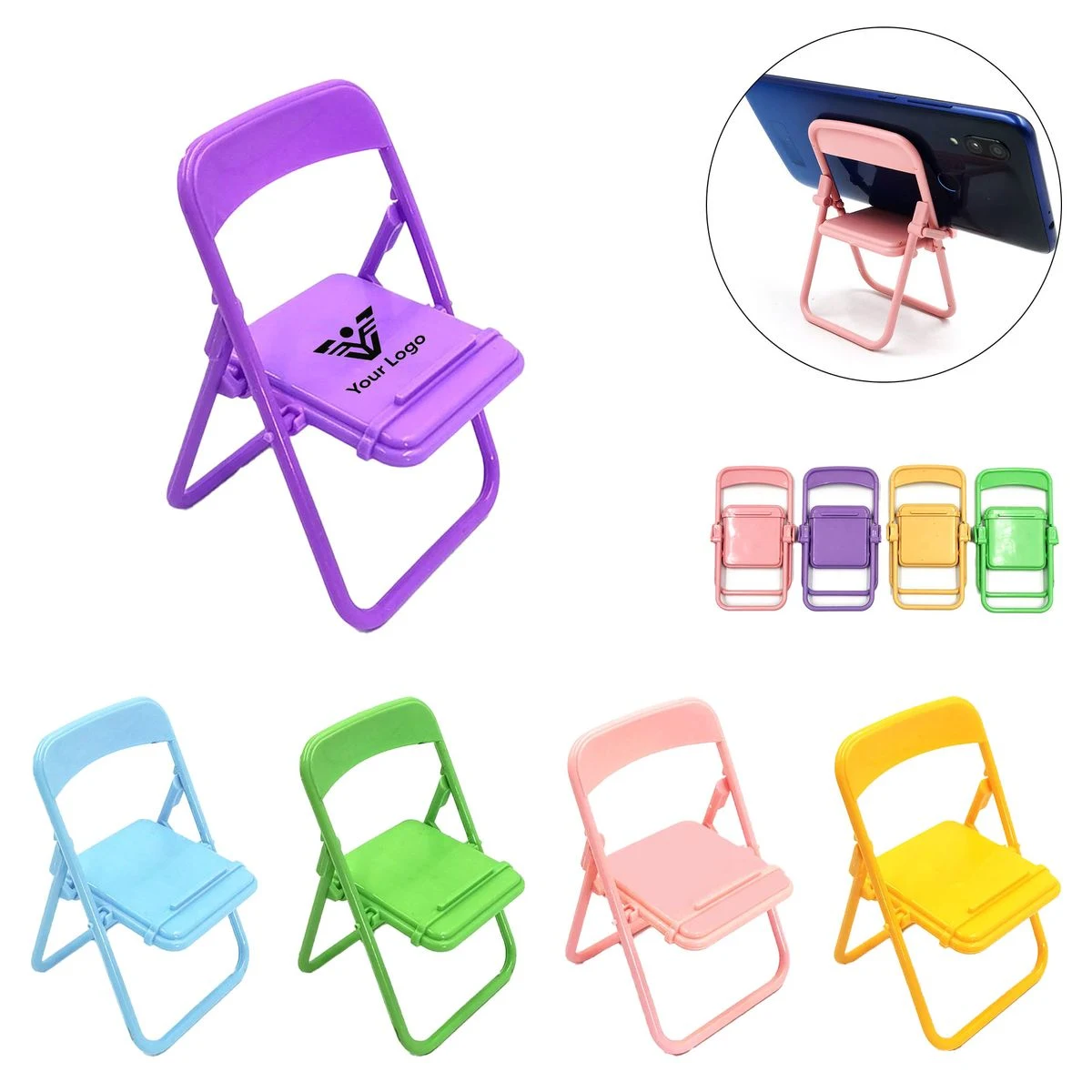Mini Folding Chair Phone Stand 1