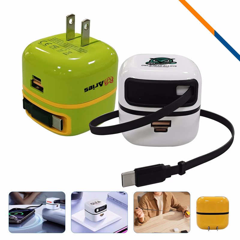 WallJet 65W Fast Charging Retractable Wall Charger