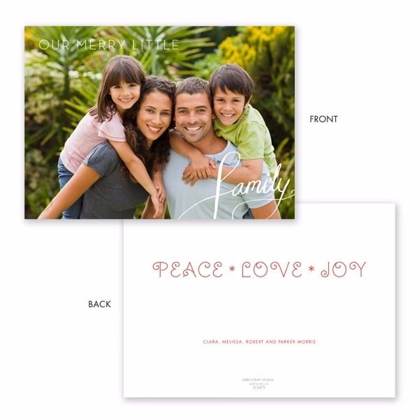 Our Merry Little Family Holiday Photo Card