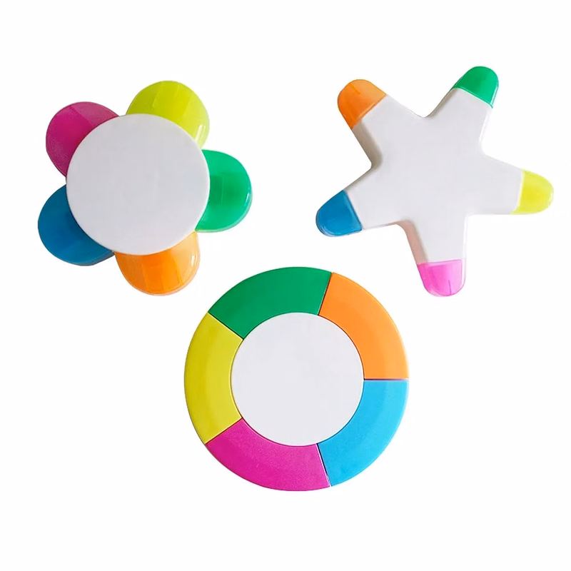 Flower Shape Watercolor Highlighter Pens
