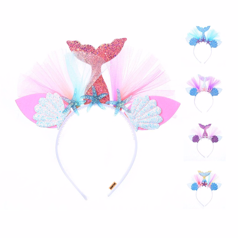 Plastic Resin Mermaid Headband For Girls