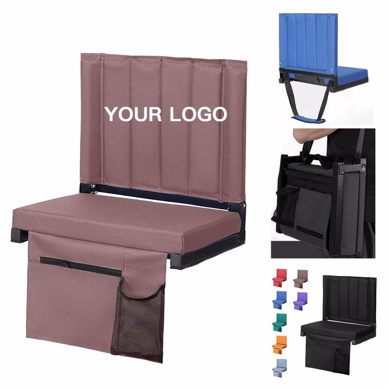 Portable Foldable Stadium Seat With Metal Frame