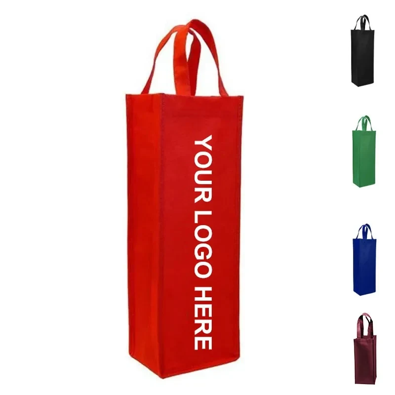 Single Bottle Wine Tote Bag With Handles 1