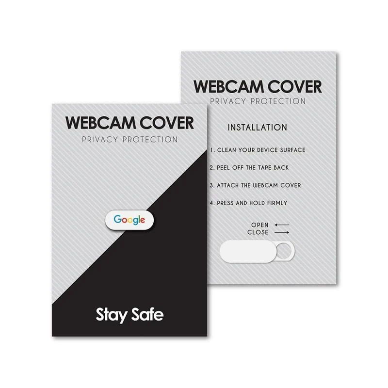 Security Webcam Cover with Custom Backer Card 1