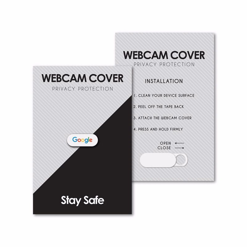 Security Webcam Cover with Custom Backer Card