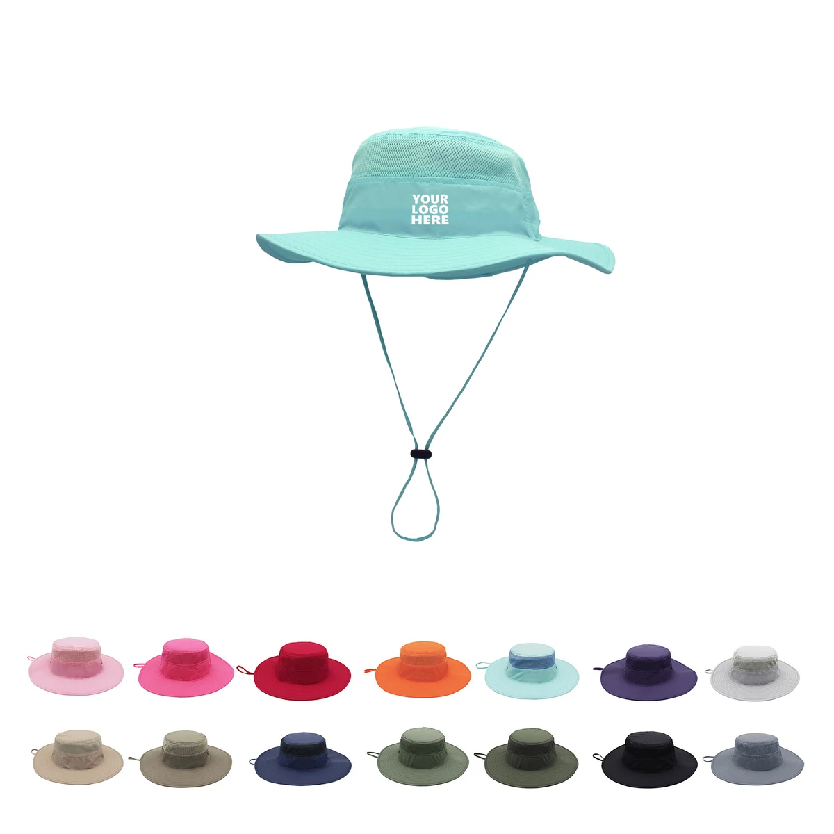 Colorful Wide Brim Fisherman Bucket Hat MOQ50 1