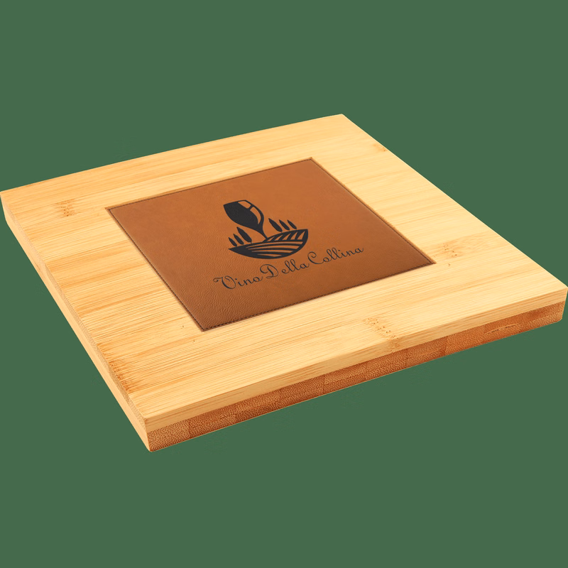 7 1/4" x 7 1/4" Bamboo Trivet with Recessed Area for 4 1/4" Tiles
