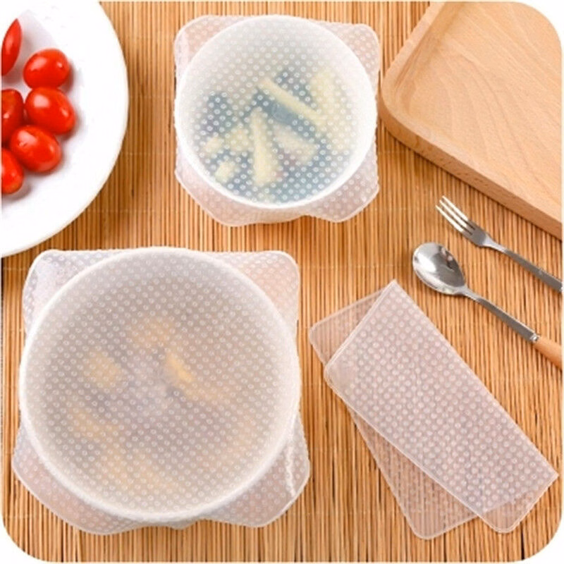 Silicone Seal Wrap Lid Microwave Food Bowl Cover