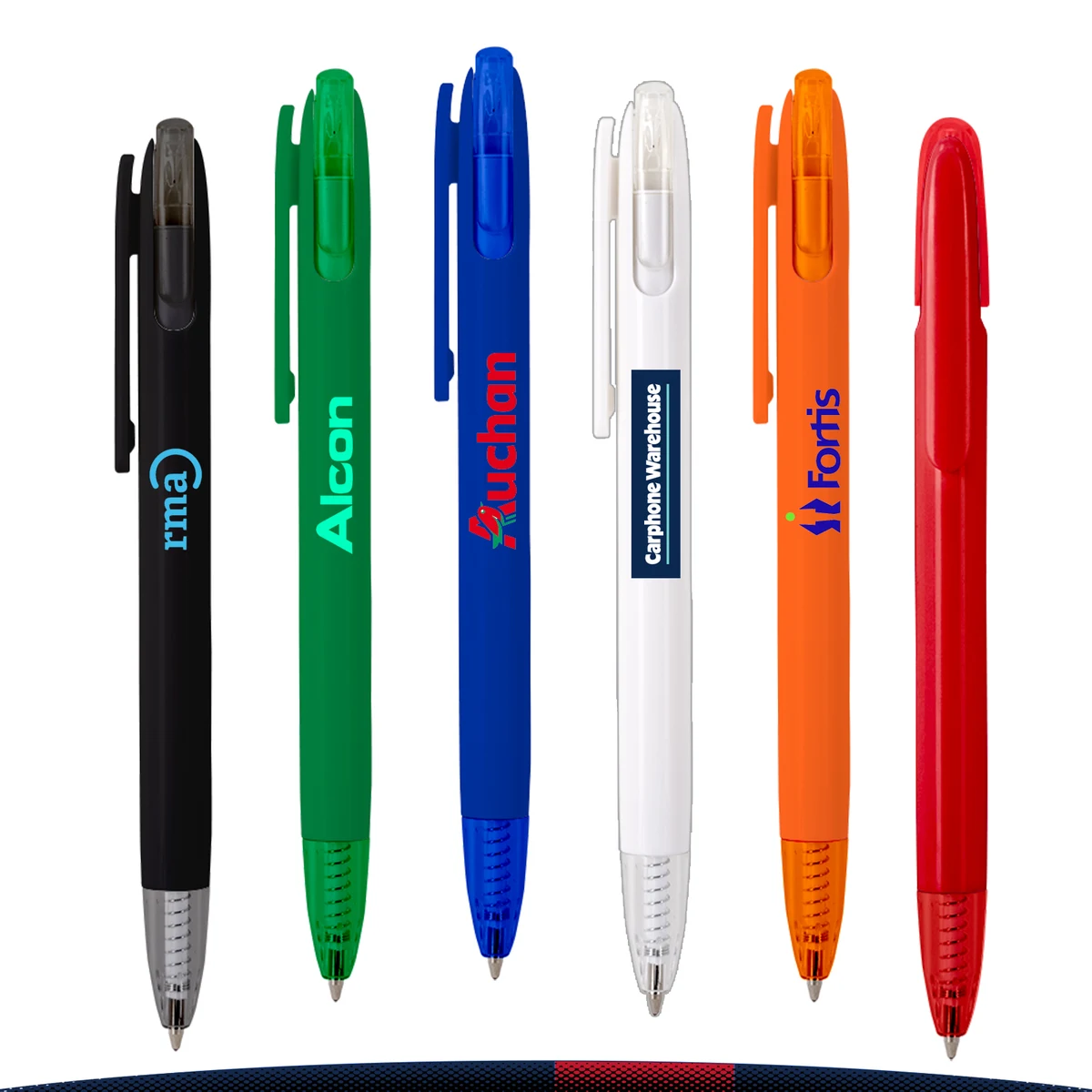 Cairbre Recycled Ballpoint with Transparent Plunger 1