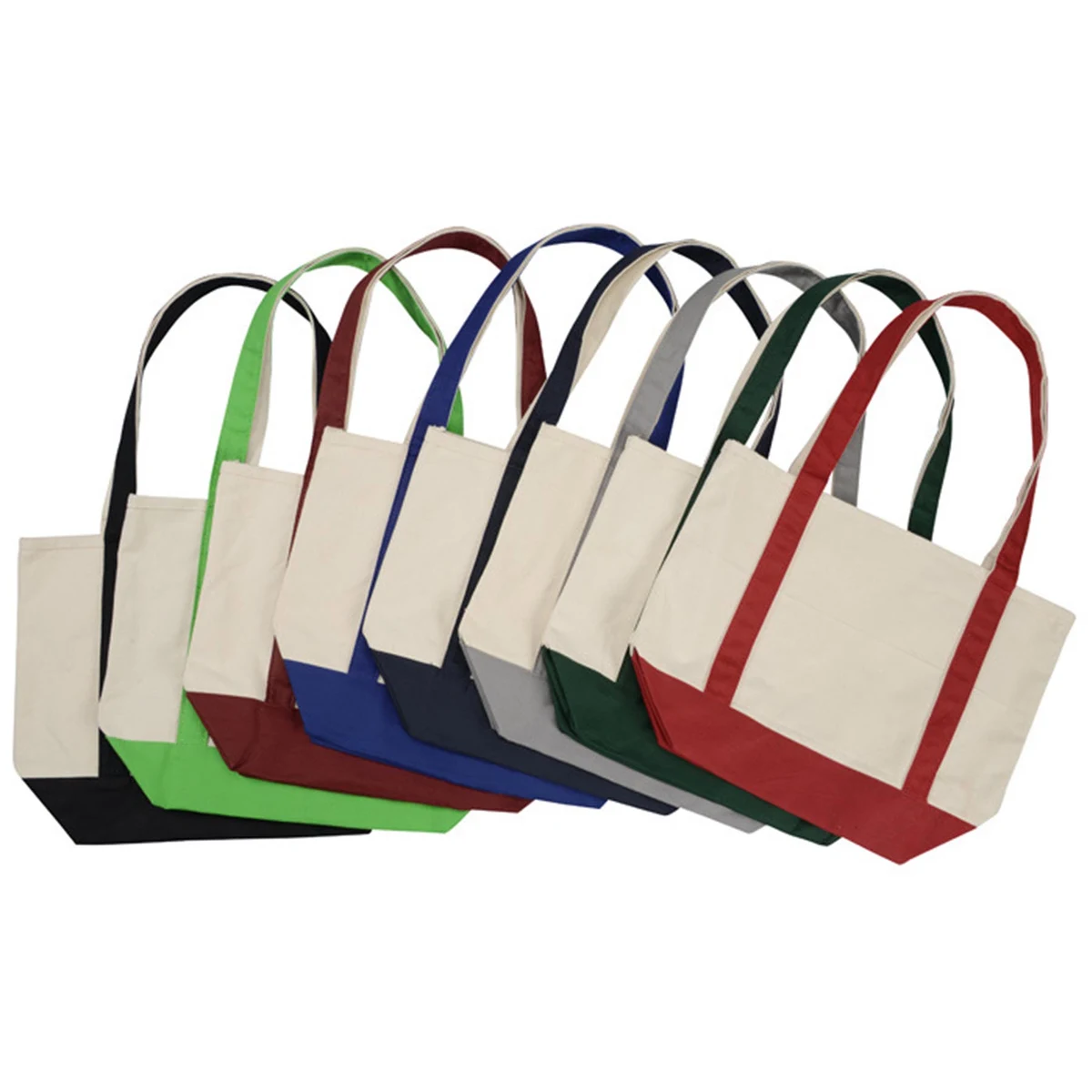 Canvas Gusseted Tote Bag, custom tote bag with logo imprint 1