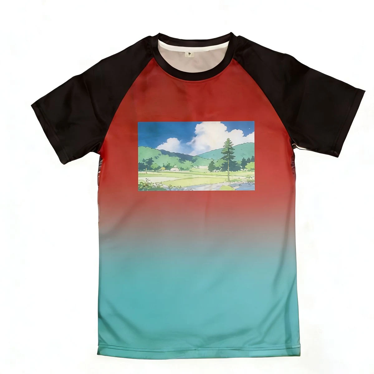 Crew Neck Raglan Short Sleeve Top 1