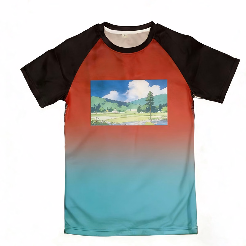 Crew Neck Raglan Short Sleeve Top