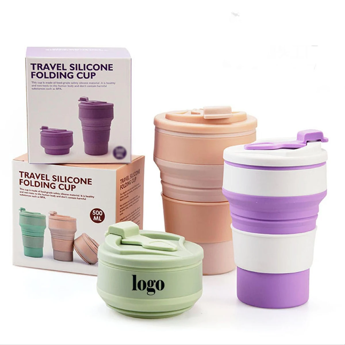 Portable Silicone Folding Travel Cup 1