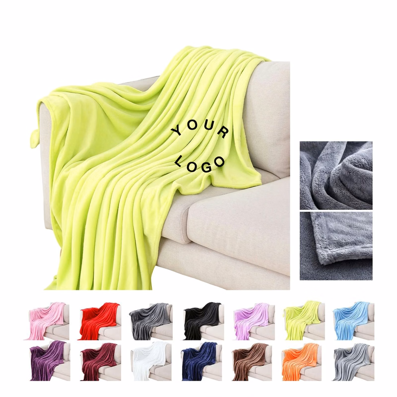 Year-Round Flannel Blanket for Couch or Bed