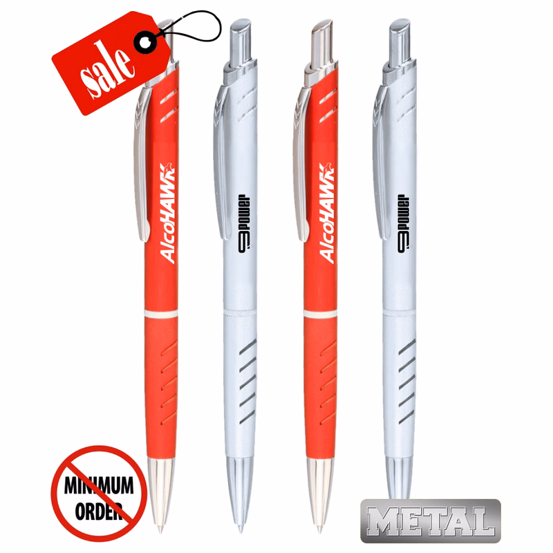 Closeout - Posh - Colored Metal clicker Pen