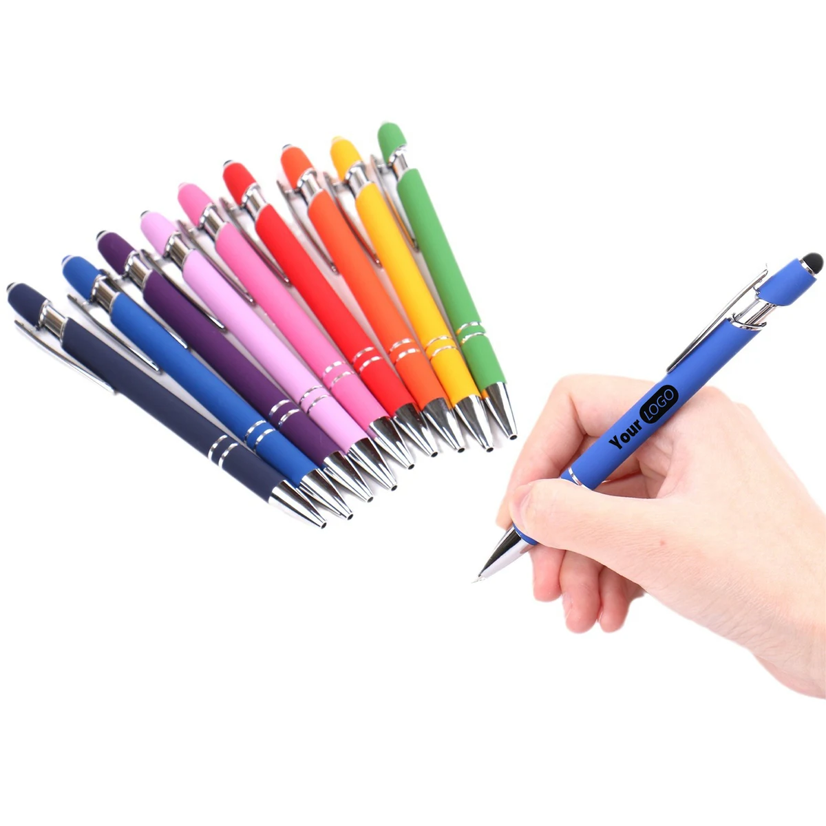 Steel Customizable Multi-Color Touchscreen Touch Pen 1