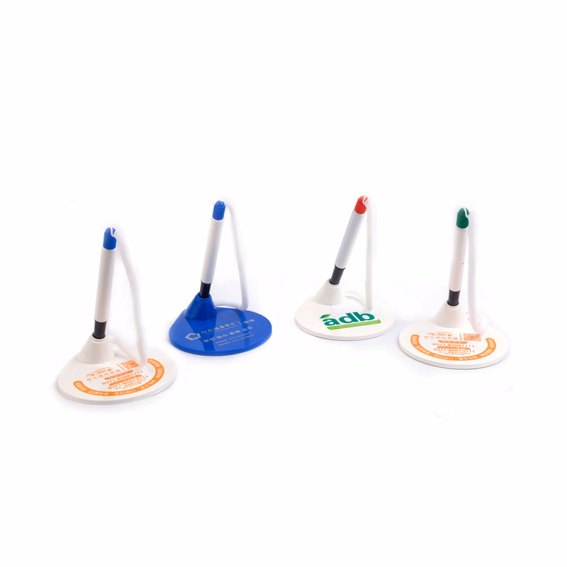Reception Ballpoint Pen Stand w/ Retractable Cord