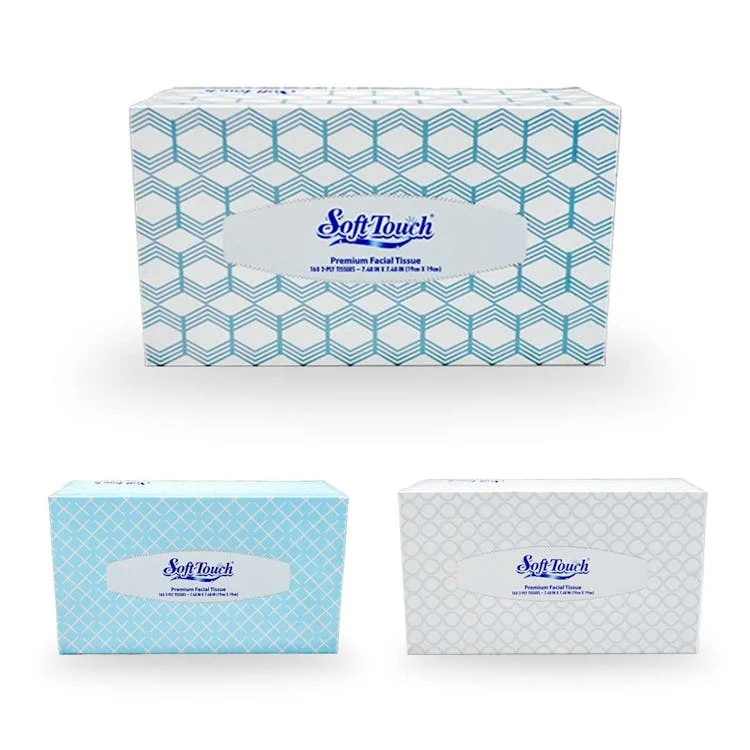 Soft Touch Facial Tissue - Assorted Boxes 1