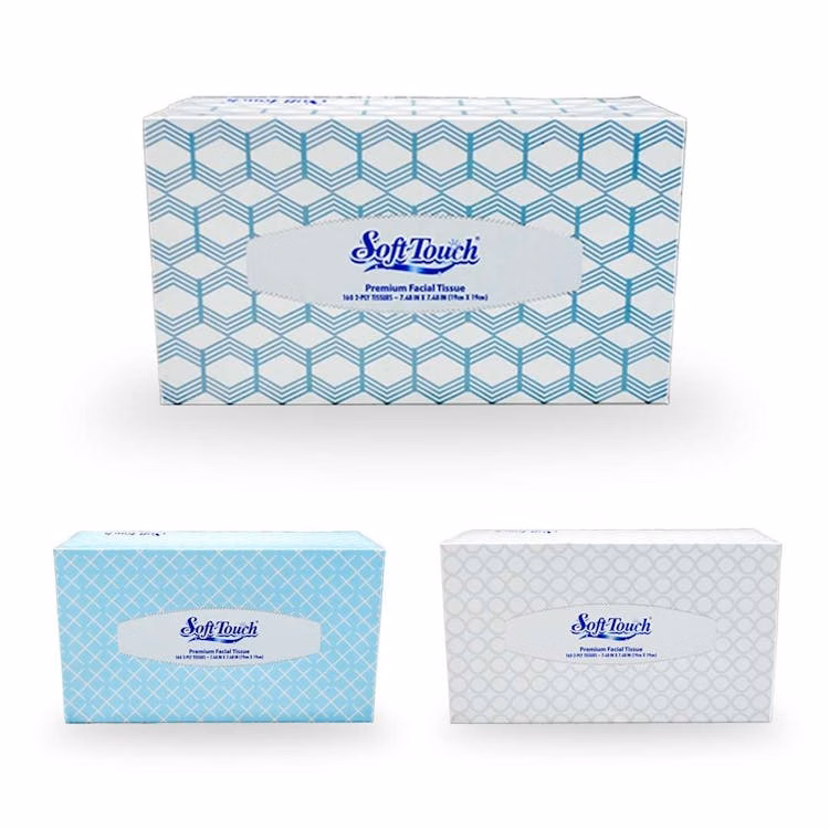 Soft Touch Facial Tissue - Assorted Boxes