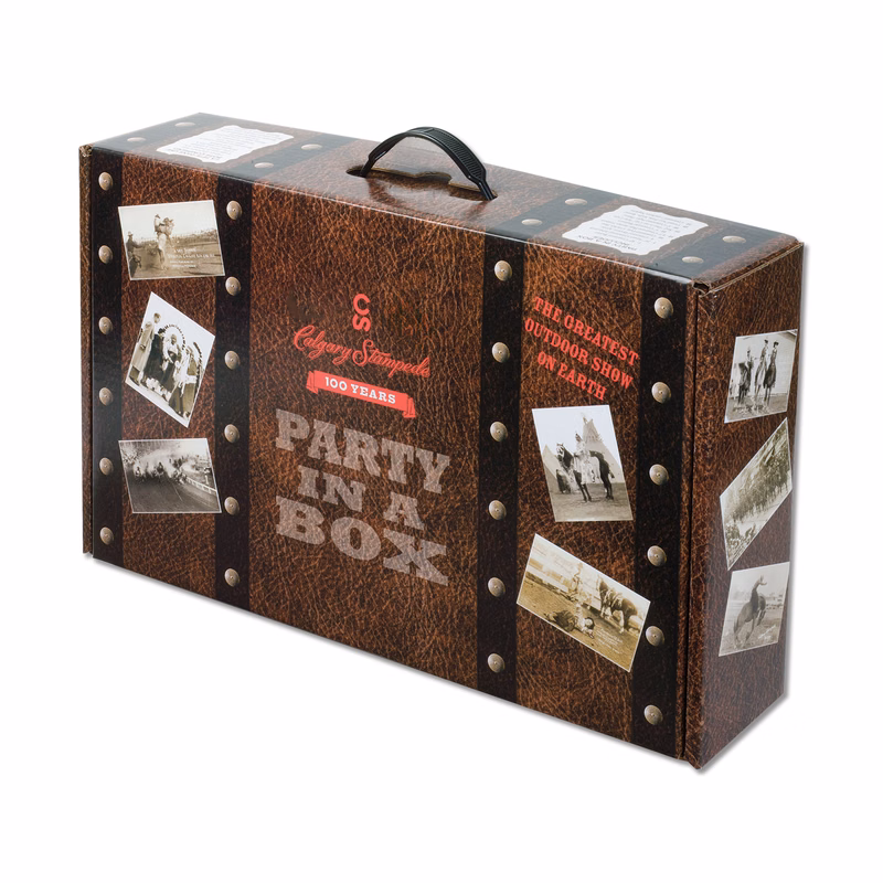 18 1/4" x 11 3/8" x 4 1/2" - B-Flute Box with Handle