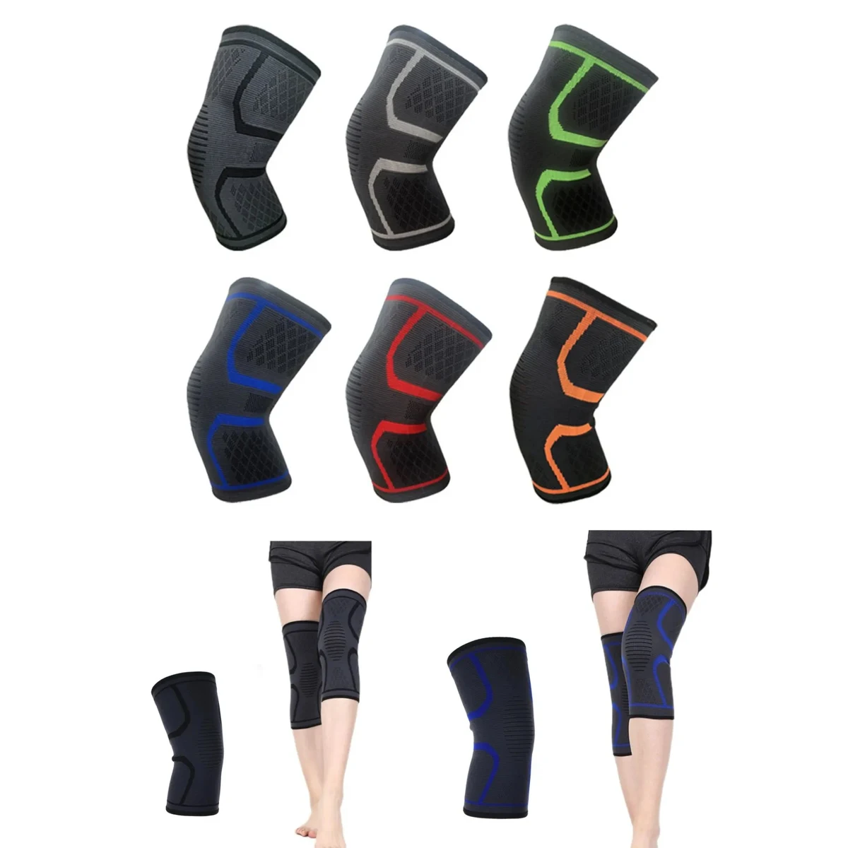 Sports knitted joint knee pads 1