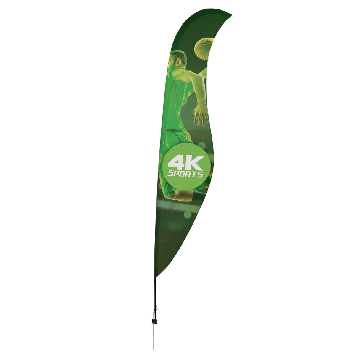 17' Streamline Sabre Sail Sign Kit (Single-Sided with Ground Spike) 1