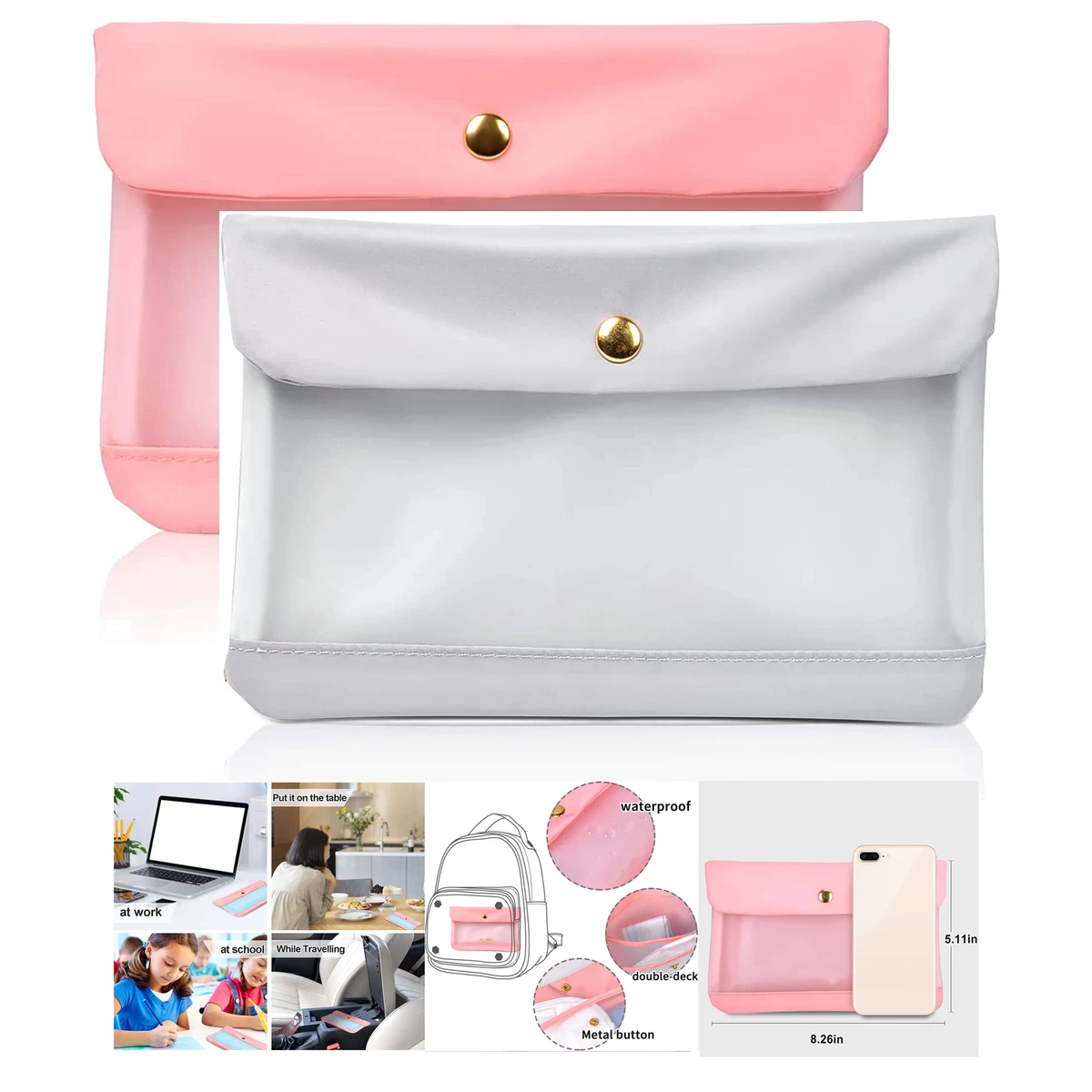 Portable Storage bag for Disposable Reusable Face Masks 1